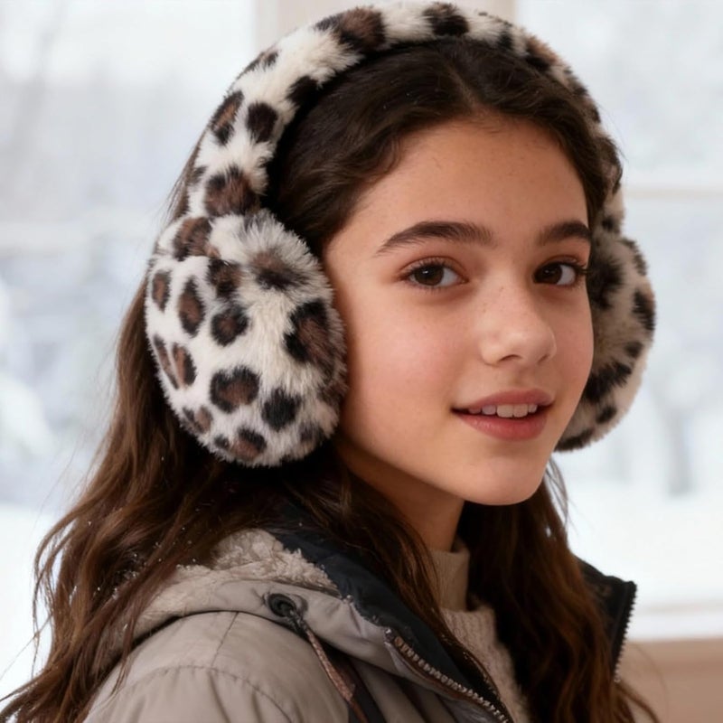 Pesaat Fluffy Ear Muff for Women Plush Earmuffs Kids Winter Earmuffs Girls Boys Cold Weather Ear Warmer - Image 5